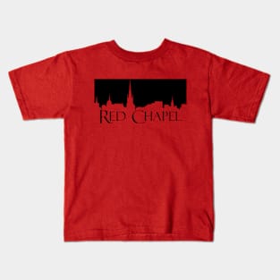 Red Chapel (Black silhouette) Kids T-Shirt